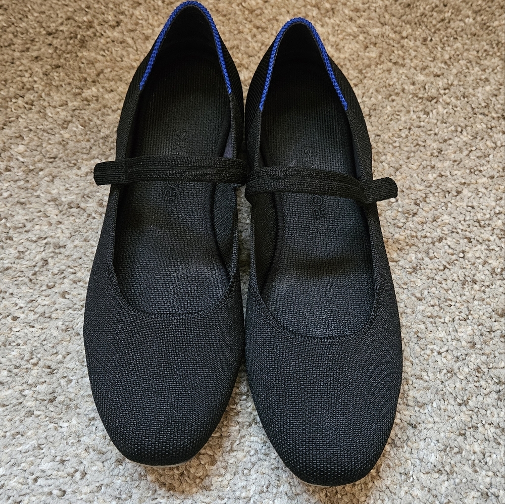 Rothy's Black Women's Mary Jane Flats